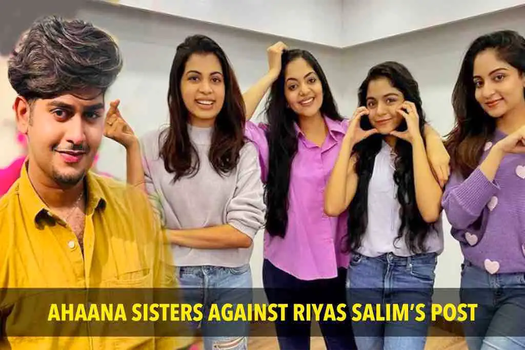 Ahaana, Diya & Ishaani supported their sister Hansika on Riyas Salim's post